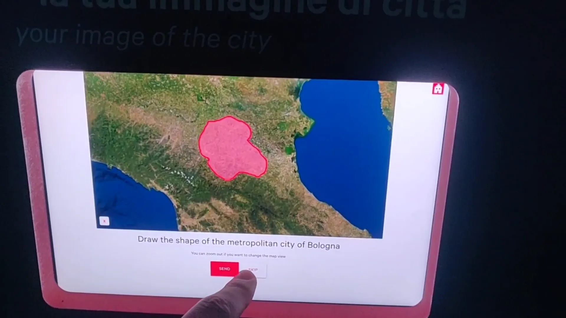 Web app inside totems