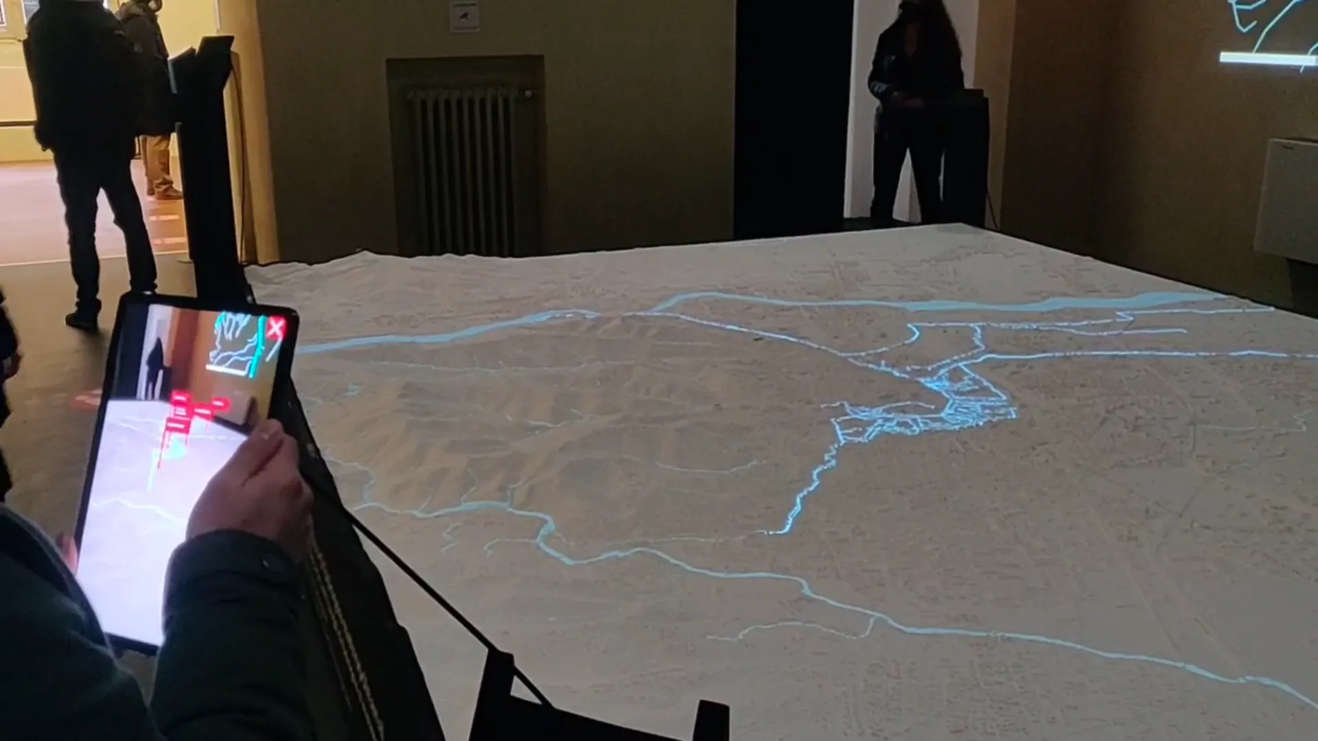 Tablets augmenting the wooden structure