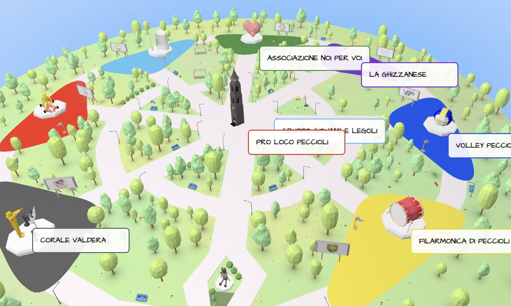 A 3D web experience to explore Peccioli through a playful journey.