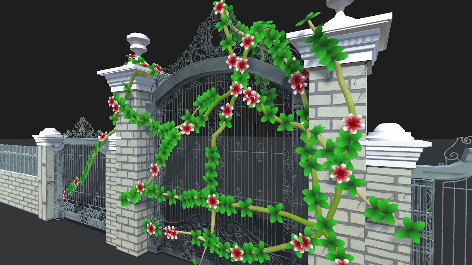 A procedural ivy effect that adapts to real-world surfaces